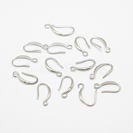 Brass Earring Hooks X-KK-F714-06S-1