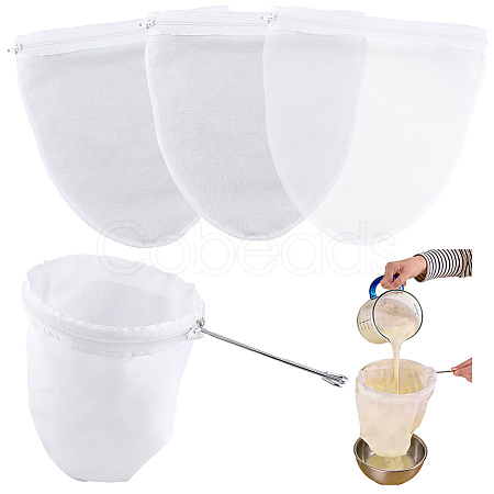 2 Styles Non-Woven Fabric Filter Bag AJEW-CP0010-65A-1