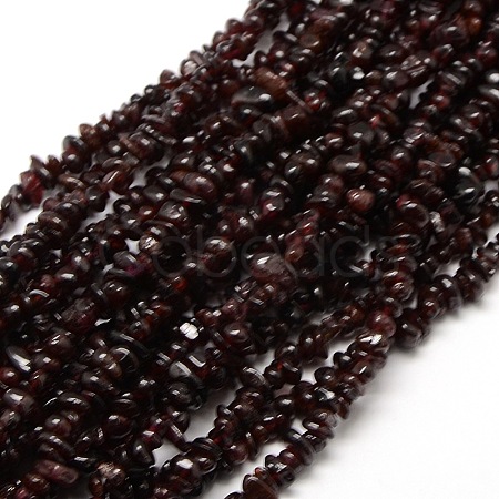Natural Garnet Beads Strands G-P035-14-1