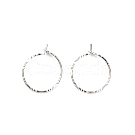 Brass Hoop Earring Findings KK-R112-038A-1