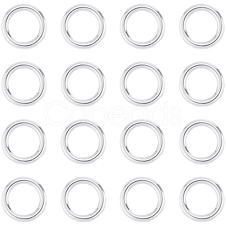 20Pcs 925 Sterling Silver Round Rings STER-BBC0009-64A-S-1
