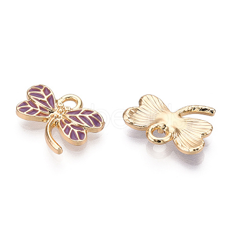 Light Gold Plated Alloy Pendants ENAM-T009-69A-RS-1