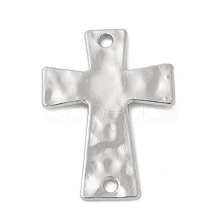 Alloy Textured Religion Cross Links Connector Charms FIND-Z127-01P-03-1
