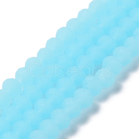 Imitation Jade Solid Color Glass Beads Strands LS-EGLA-A034-J10mm-MD04-1