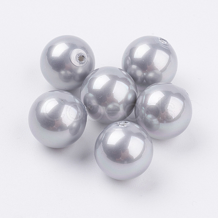 Shell Pearl Half Drilled Beads BSHE-G016-12mm-04-1