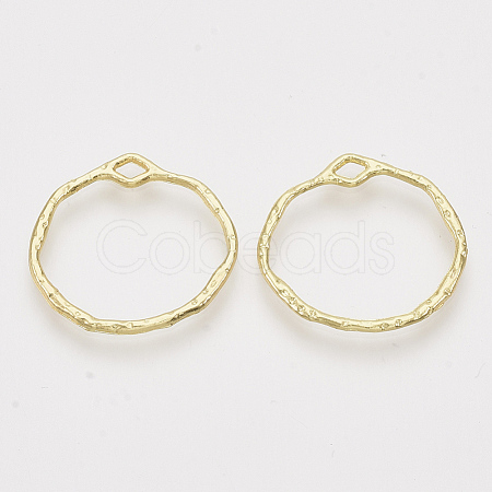 Alloy Open Back Bezel Pendants PALLOY-S121-82C-1