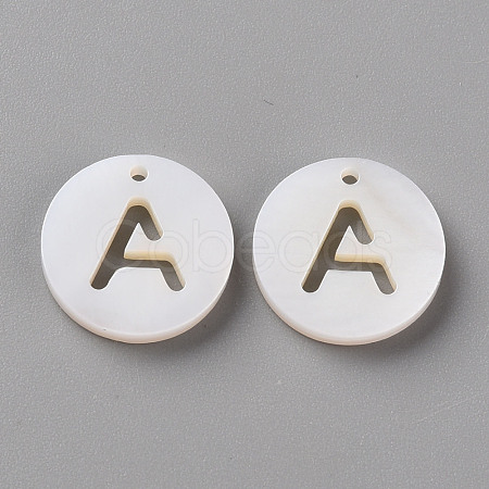 Natural Freshwater Shell Pendants SHEL-Q311-008A-1