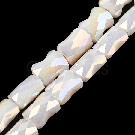 AB Color Plated Glass Beads Strands EGLA-P051-06B-B07-1