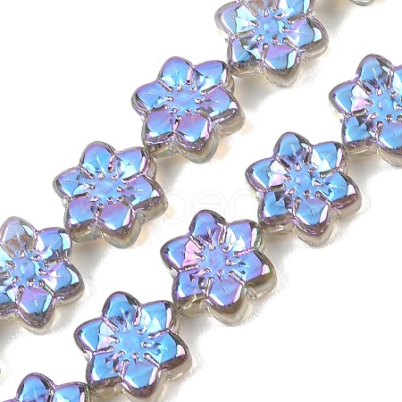 Electroplate Glass Beads Strands EGLA-P069-02A-AB10-1