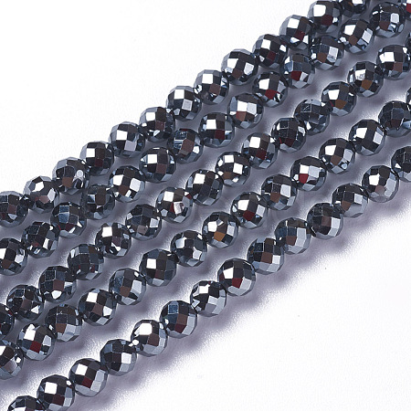 Terahertz Stone Beads Strands G-F596-37-3mm-1