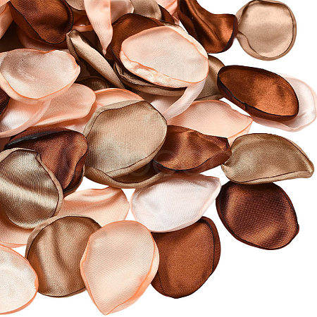 Polyester Artificial Rose Flower Petals AJEW-WH20067-107G-1