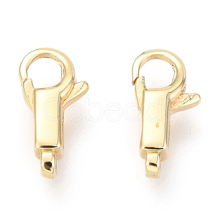 Brass Lobster Claw Clasps KK-O132-06G-1