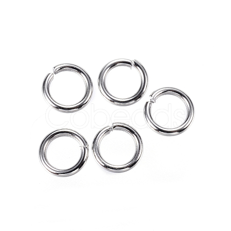 Tarnish Resistant 304 Stainless Steel Open Jump Rings A-STAS-D448-098P-6mm-1