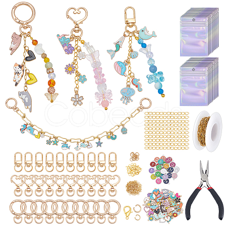 DIY Keychain Making Kits DIY-OC0014-85-1