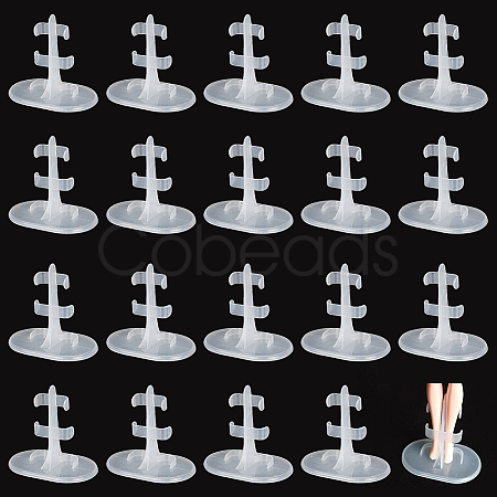Transparent Plastic Doll Standing Bracket AJEW-WH0312-71-1
