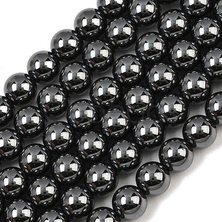 Synthetic Non-magnetic Hematite Beads Strands GG-CBAB93D-B01-8mm-1