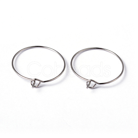 Brass Earrings Hoops X-EC067-1NF-1