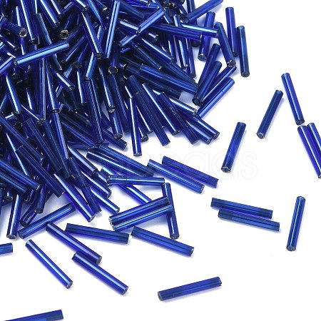 Glass Bugle Beads SEED-E001-12mm-28-1-1
