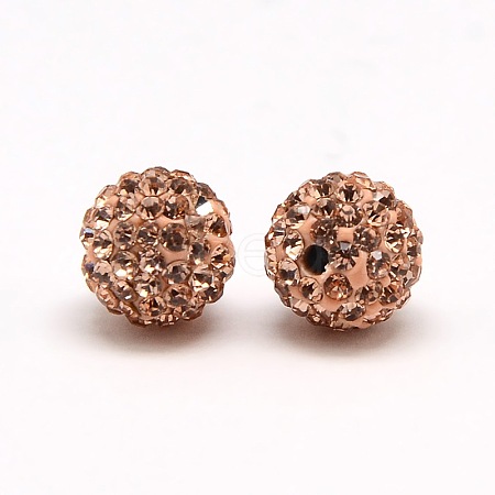 Polymer Clay Rhinestone Beads RB-A053-4mm-25-1