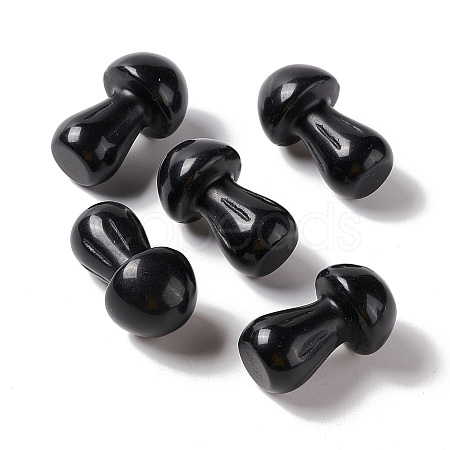 Natural Obsidian GuaSha Stone G-A205-25G-1
