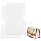 Plastic Canvas Sheets, Bucket Bag Template, for Yarn Crafting, Knit and Crochet Projects, Rectangle, White, 437x258x1.5mm