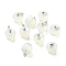 Opalite Pendants, with Platinum Brass Loops, Apple, 14~15x14x14mm, Hole: 6x3mm