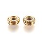 304 Stainless Steel Spacer Beads, Ion Plating (IP), Rondelle, Golden, 9.5x4mm, Hole: 3mm