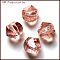 K9 Glass, Imitation Austrian Crystal Beads, Grade AAA, Faceted, Polygon, Light Salmon, 8mm, Hole: 0.9~1mm