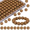 80Pcs Round Silicone Focal Beads, Chewing Beads For Teethers, DIY Nursing Necklaces Making, Peru, 15mm, Hole: 2mm