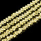 Transparent Glass Beads Strands, Triangle, Light Khaki, 4x4x2.5mm, Hole: 0.5mm, 141~151pcs/strand, 13.3 inch~15.7 inch