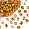 Preciosa&reg MAXIMA Crystal Round Stones, Czech Crystal, Dura Foiling, Round(431 11 615 Chaton), 10070 Topaz, SS8/PP17(2.3~2.5mm)