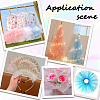 3 Rolls 3 Colors Polyester Organza Ribbons for Sewing Decoration OCOR-CY0002-23-4