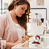Flocking Plastic Rose Finger Ring Boxes CON-DR0001-01-6