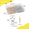 40Pcs 2 Colors Alloy Swivel Snap Hook Clasps FIND-FS0004-73C-4