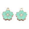 Alloy Enamel Pendants X-ENAM-S121-115F-3