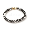 Glass Seed Crochet Beaded Bracelet BJEW-JB08083-3