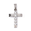 304 Stainless Steel Big Pendants STAS-H351-15P-1