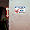 5Pcs Waterproof PVC Warning Sign Stickers DIY-WH0237-028-7