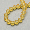 Baking Paint Transparent Glass Bead Strands X-GLAA-S031-8mm-11-1