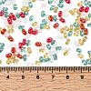 4 Colors Christmas Peanut Glass Seed Beads SEED-X0058-07-3