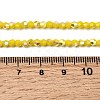AB Color Plated Opaque Glass Beads Strands GLAA-G127-02C-4