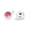 Brass Pave Cubic Zirconia Pendants KK-H204-03S-05-2