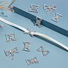 10Pcs 5 Styles Iron & Brass Brass Crystal Rhinestone Shoe Decoration FIND-HY0003-99-4