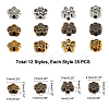Tibetan Style Alloy Flower Beads TIBEB-PH0004-87-2