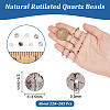 Nbeads 2 Strands Natural Rutilated Quartz Beads Strands G-NB0005-06-2