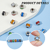 12Pcs 6 Colors 304 Stainless Steel European Beads STAS-UN0059-68-4