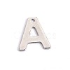 Tarnish Resistant 304 Stainless Steel Letter Charms STAS-O072-A-1
