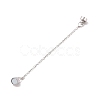 Brass Magnetic Clasp with Cable Safety Chain KK-F839-035P-2
