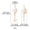 Natural Cultured Freshwater Pearl Copper Wire Wrapped Pendants PALLOY-YW0001-40-3