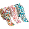 3Pcs 3 Colors  Hotfix Rhinestone Tape DIY-PH0021-28-1
